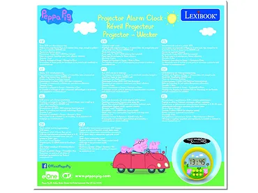 Budzik Lexibook Peppa Pig z projektorem