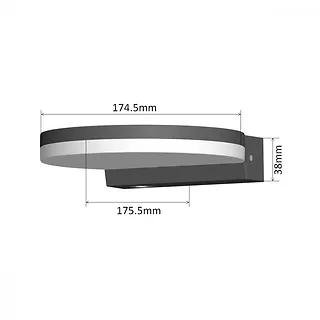 Maclean Lampa LED zewnętrzna 15W MCE346B Czarna