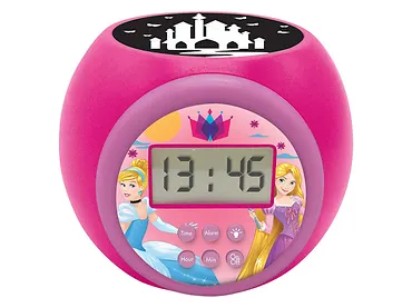 Budzik Lexibook Księżniczki Disney'a z projektorem