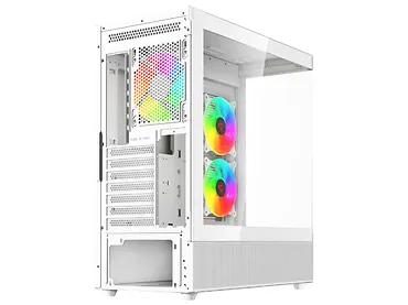 Obudowa komputerowa SAVIO SIGMA X1 WHITE Midi Tower ATX 3x Fan 120mm ARGB biała