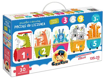 CzuCzu Puzzle z Dziurką Pociąg do Liczenia