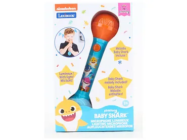 Lexibook Mikrofon Świetlny z Głośnikiem Baby Shark