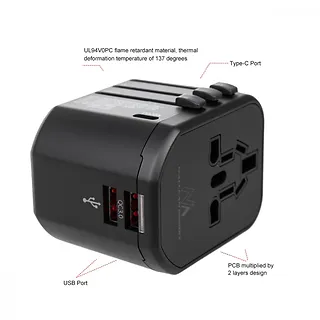 Maclean Adapter podróżny MCE238 N USB