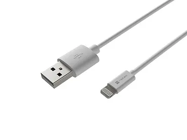 Natec Kabel Lightning (M)->USB-A(M) 1m MFI Prati Biały