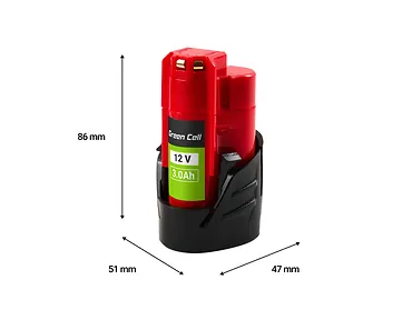 Green Cell Bateria do Milwaukee M12 12V 3Ah zamiennik M12 B3 4932451388