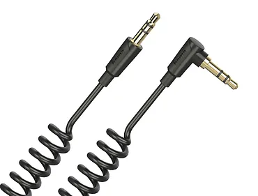 Hama Kabel spiralny Jack kątowy 3,5mm 1,5m