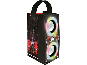 Lexibook The Voice – Przenośny głośnik Bluetooth z mikrofonem, efektami świetlnymi, karaoke, bezprzewodowy,