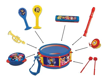 Zestaw muzyczny Lexibook 7 elementów Psi Patrol