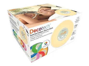 Lexibook - Decotech - kolorowy budzik Sunrise