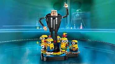 LEGO Klocki Minions 75582 Gru i minionki z klocków