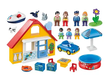 Zestaw figurek 123 9527 Domek Wakacyjny