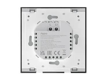 Pojedynczy Przełącznik Aqara Smart Wall Switch H1 Szary No neutral