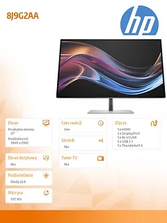 HP Inc. Monitor S7 Pro 727pk 4K TB4  8J9G2AA