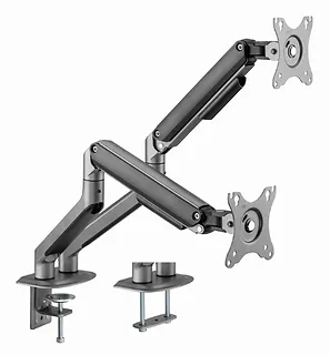 Gembird Ramię biurkowe na 2 monitory 17-32 cali 9kg szare