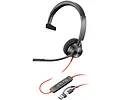 Słuchawki HP POLY Blackwire 3310 Mono USB-C/A MS-Teams 8X216AA