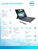 Dell Notebook Latitude 7350 Det Win11Pro Ultra 5 134U/16GB/512GB SSD Gen4/13' 3K Touch/Int/FgrPr&SmtCd/FHD/IR Cam/Mic/WLAN+BT/Detach KB/3C/vPro/3YPS