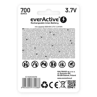 everActive Akumulator 16340 3,7V Li-ion 700 mAh micro USB