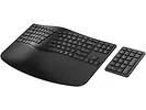 Klawiatura ergonomiczna bezprzewodowa + numeryczna HP 965 7E756AA czarna