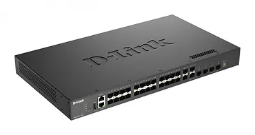 D-Link Przełącznik zarządzalny DXS-3410-32XY/E 10G warstwa 3 stakowalny 24*10GBASE-T + 4*10G SFP+ + 4*25G SFP28 Multi-Gigabit