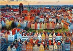 Trefl Puzzle 1000 elementów Premium Plus Quality Widok na Gdańsk, Polska
