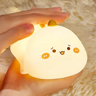 Lampka Nocna Silikonowa Wielokolorowa z Pilotem LED Pokky Clever Dino Media-Tech MT227