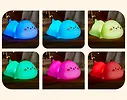 Lampka Nocna Silikonowa Wielokolorowa z Pilotem LED Pokky Clever Dino Media-Tech MT227