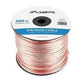 Lanberg Kabel głośnikowy 2x4.0mm2 100m przezroczysty
