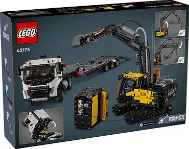 LEGO Klocki Technic 42175 Ciężarowka Volvo FMX i koparka EC230 Electric