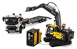 LEGO Klocki Technic 42175 Ciężarowka Volvo FMX i koparka EC230 Electric