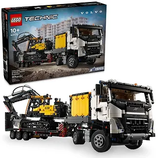 LEGO Klocki Technic 42175 Ciężarowka Volvo FMX i koparka EC230 Electric