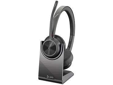 Słuchawki nauszne Poly Voyager 4320 MS + stacja ładująca