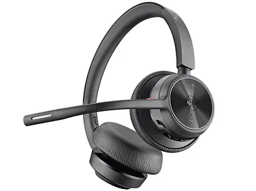 Słuchawki nauszne Poly Voyager 4320 MS + stacja ładująca