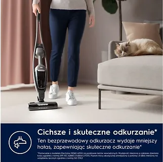 Electrolux  Odkurzacz pionowy Clean 600 Pure ES62CB25DH 55 minut