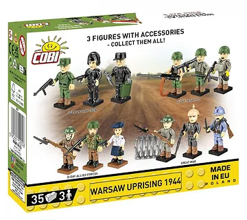 Cobi Klocki Figurki Powstańców warszawskich 1944 zestaw