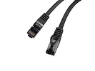 Lanberg Patchcord kat.8.1 S/FTP LSZH CU 0.25M czarny fluke passed