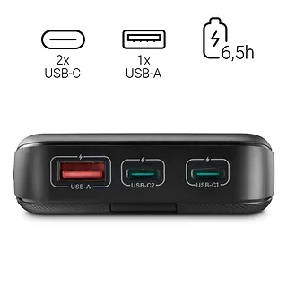 Hama Power pack PD 10000 mAh Antracyt