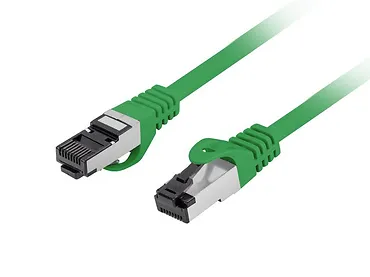 Lanberg Patchcord kat.8.1 S/FTP LSZH CU 0.5m zielony fluke passed