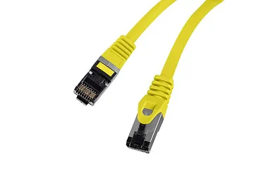 Lanberg Patchcord kat.8.1 S/FTP LSZH CU 1m żółty fluke passed