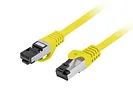 Lanberg Patchcord kat.8.1 S/FTP LSZH CU 1m żółty fluke passed