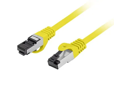 Lanberg Patchcord kat.8.1 S/FTP LSZH CU 1m żółty fluke passed
