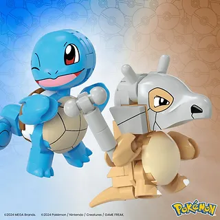 Mega Bloks Klocki Mega Pokemon 45 elementów Squirtle i Cubone