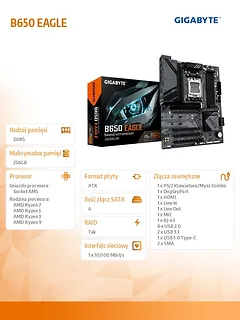 Gigabyte B650 EAGLE AM5 4DDR5 HDMI/DP ATX