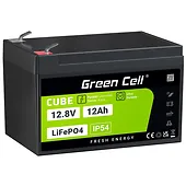 Green Cell Akumulator CUBE LiFePO4 12Ah 12V/12.8V 153.6Wh