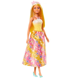 Mattel Lalka Barbie Księżniczka z długimi włosami, żółto-blond