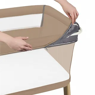 Lionelo Łóżeczko 5 w 1 Thomi Plus beige caramel