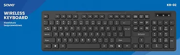 Savio Klawiatura bezprzewodowa KB-02