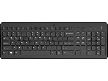 Klawiatura bezprzewodowa HP 220 USB 2,4 GHz, cicha praca, bateria 16 msc, 12 skrótów klawiaturowych 805T2AA