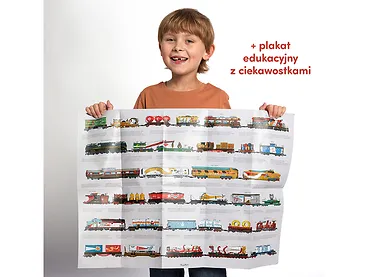 CzuCzu Puzzle dwustronne Pociągi 54 el. 93259 5+