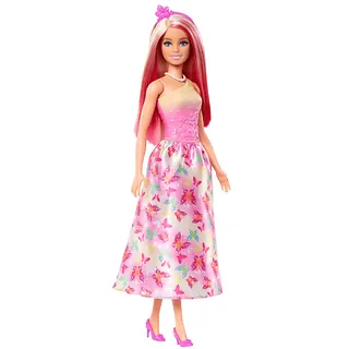 Mattel Lalka Barbie Księżniczka z długimi włosami, różowo-blond