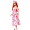 Mattel Lalka Barbie Księżniczka z długimi włosami, różowo-blond